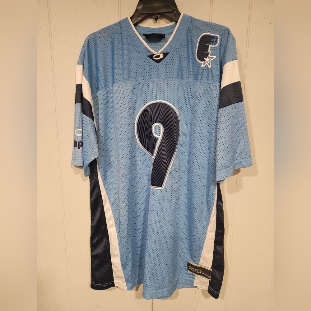 BGL Bigland Empire 90s Hip Hop Rap #9 Jersey Medium Blue Sports Classic Vintage